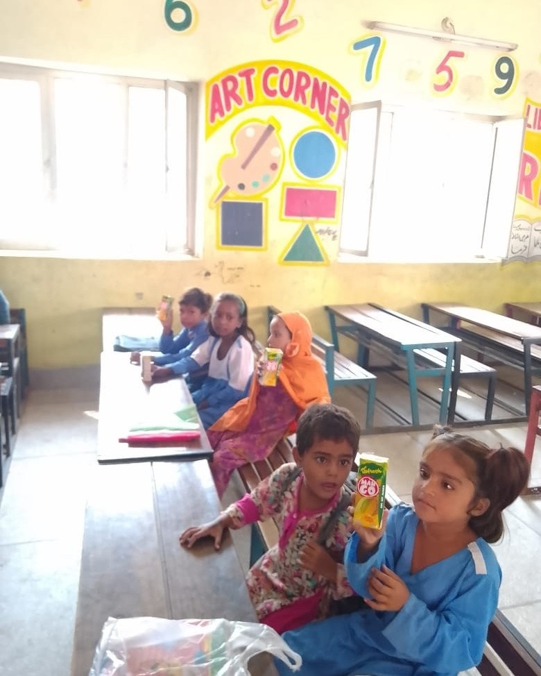 Any time juice distribution at SAS-02-GGPS Chah Blochan