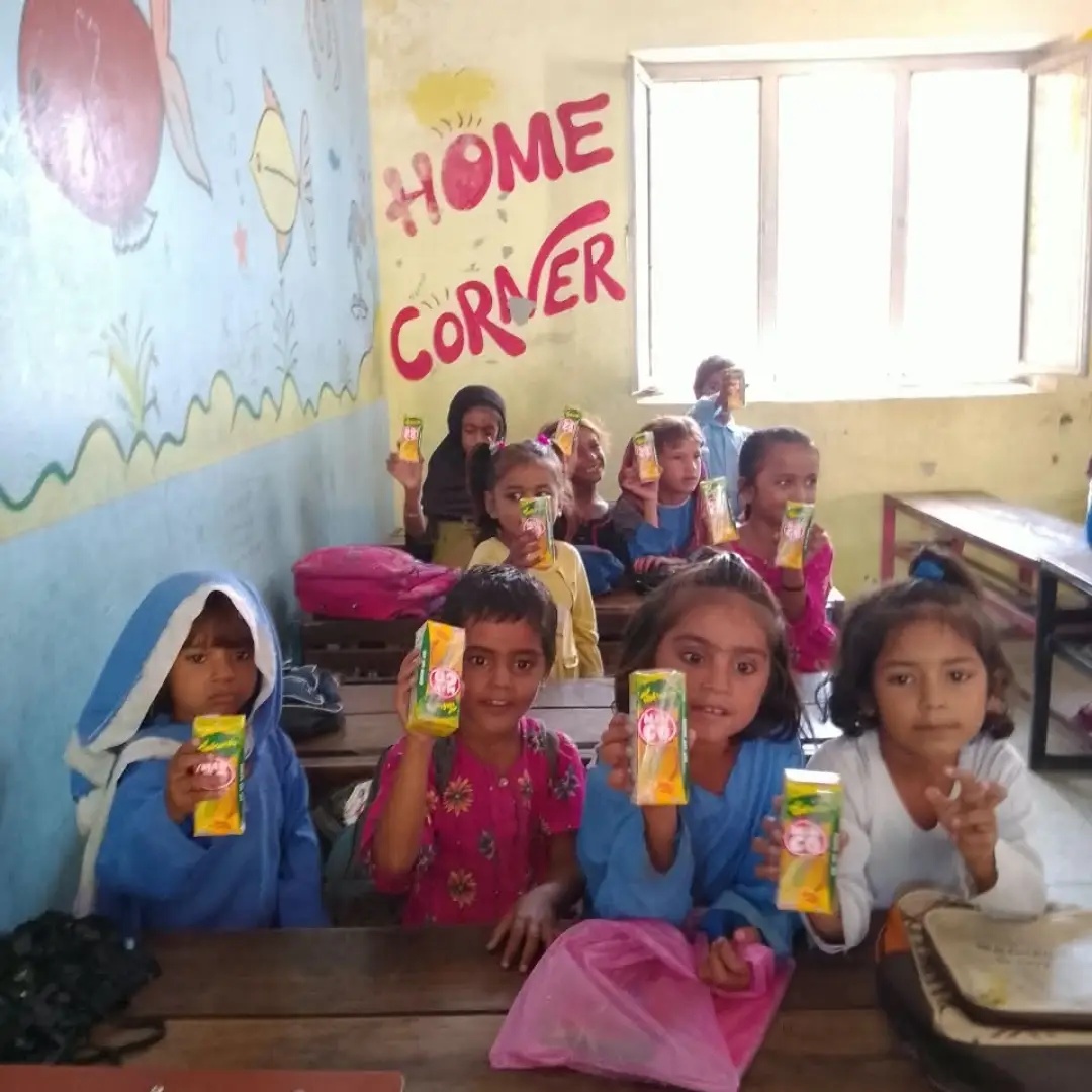 Any time juice distribution at SAS-02-GGPS Chah Blochan